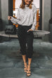 Mockneck Long Sleeves Glitter Sequin Top
