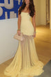 Meridress Strapless Tube Flare Mesh Maxi Party Dress