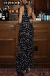 Meridress Ruffle Hem Polka Dot Maxi Cami Dress