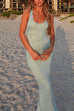 Meridress U Neck Sleeveless Sequin Bodycon Maxi Dress