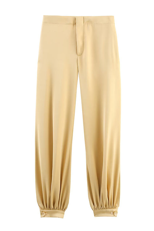 Meridress Casual High Rise Satin Balloon Pants