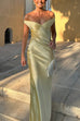 Meridress Off Shoulder Backless Cut Out Satin Maxi Dress