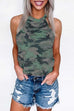 Meridress Halter Camo Loose Tops
