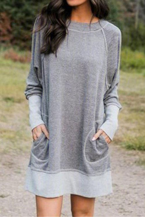 Meridress Maureen Pockets Casual Sweatershirt Dress