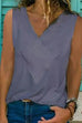 Meridress V Neck Cross Front Tank Top(6 Colors)