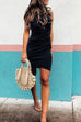 Meridress Ruched Sheath T-shirt Dress