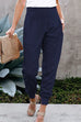 Meridress Solid High Waist Side Split Joggers with Pockets