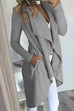Meridress Nissa Drape Front Open Mid-length Cardigan