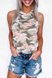 Meridress Halter Camo Loose Tops