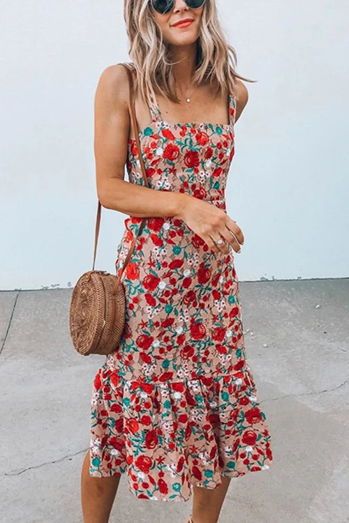Meridress Miss Floral Midi Dress