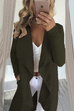 Meridress Nissa Drape Front Open Mid-length Cardigan