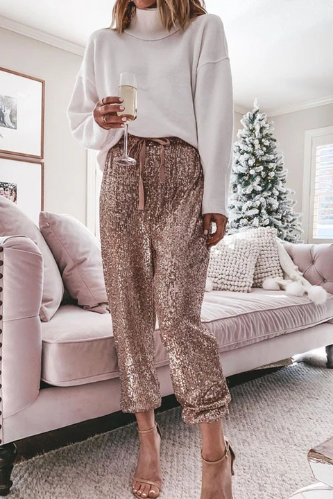 Meridress Casual Style Sequin Pants