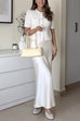 Meridress Elegant High Rise Satin Midi Skirt