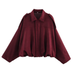 Meridress Lapel Zip Up Trendy Bomber Jacket
