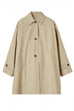 Meridress Lapel Single Breasted Pocketed Oversized Coat