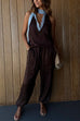 Meridress Drawstring Waist Pocketed Satin Pants