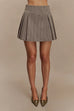 Meridress High Rise Plaid Mini Skirt
