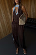 Meridress Drawstring Waist Pocketed Satin Pants