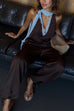 Meridress Drawstring Waist Pocketed Satin Pants