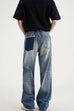 Meridress Wide Leg Ripped Baggy Jeans