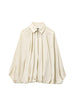 Meridress Lapel Batwing Sleeves Zip Up Bomber Jacket