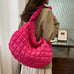 Meridress Lightweight Quilted Grid Puffer Tote Bag