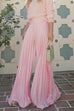 High Rise Pleated Wide Leg Palazzo Pants