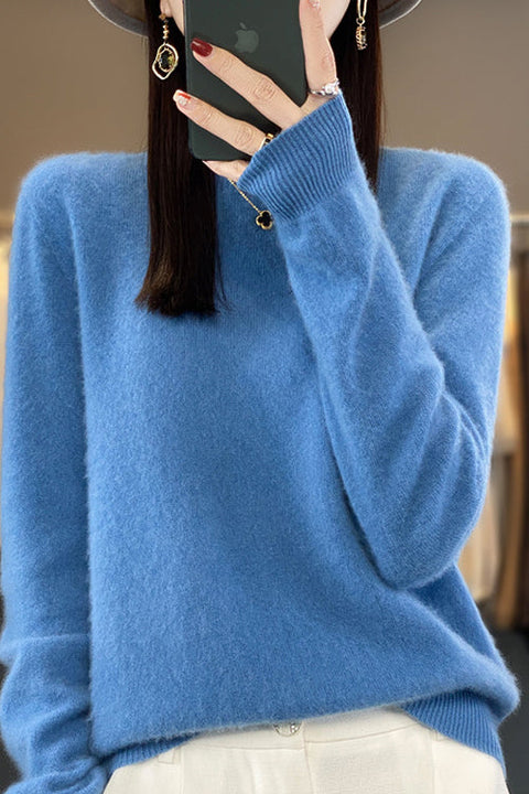 Meridress Crewneck Solid Comfy Pullover Sweater
