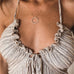 Meridress Halter Backless Tie Knot Printed Maxi Vacation Dress