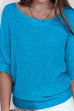 Meridress Round Neck 3/4 Sleeves Basic Knitting Sweater
