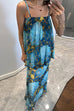 Meridress Blooming Floral Print Cami Top and High Waist Maxi Skirt Set