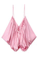 Meridress Spaghetti Strap Draped Satin Top