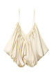 Meridress Spaghetti Strap Draped Satin Top