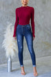 Meridress Long Sleeves Slim Fit Basic Ribbed Knit Top