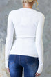 Meridress Long Sleeves Slim Fit Basic Ribbed Knit Top