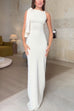 Meridress Elegant Sleeveless Tie Shoulder Bodycon Maxi Dress