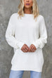 Meridress Crewneck Drop Shoulder Solid Pullover Sweater