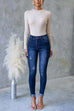 Meridress Long Sleeves Slim Fit Basic Ribbed Knit Top