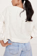 V Neck Ruched Puff Sleeves Casual Top