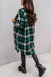 Meridress Long Sleeves Button Up Plaid Casual Shacket Jacket