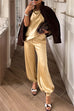 Meridress Halter Sleeveless Open Back Satin Top