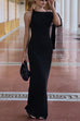 Meridress Elegant Sleeveless Tie Shoulder Bodycon Maxi Dress