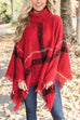 Meridress Burberry Lattice Cloak Poncho Sweater