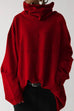 Meridress Vivien Cowl Neck Solid Loose Sweatshirt