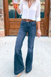 Meridress Flare Bottoms Distressed Jeans