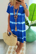 Meridress Hope Tie Dye Casual Loose Midi Dress