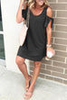 Meridress V Neck Dew Shoulder Mini Dress