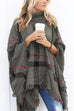 Meridress Burberry Lattice Cloak Poncho Sweater