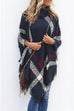 Meridress Burberry Lattice Cloak Poncho Sweater