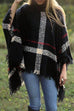 Meridress Burberry Lattice Cloak Poncho Sweater